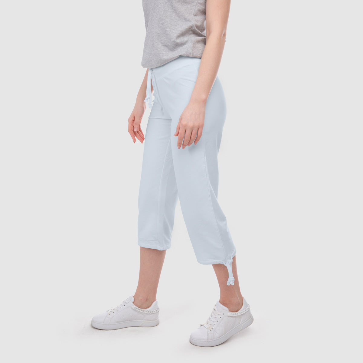 donna-conny-cotone organico-34-pantaloni-marino-fronte