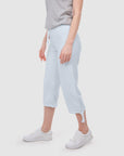 donna-conny-cotone organico-34-pantaloni-marino-fronte