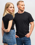 T-shirt elasticizzata Luc a girocollo