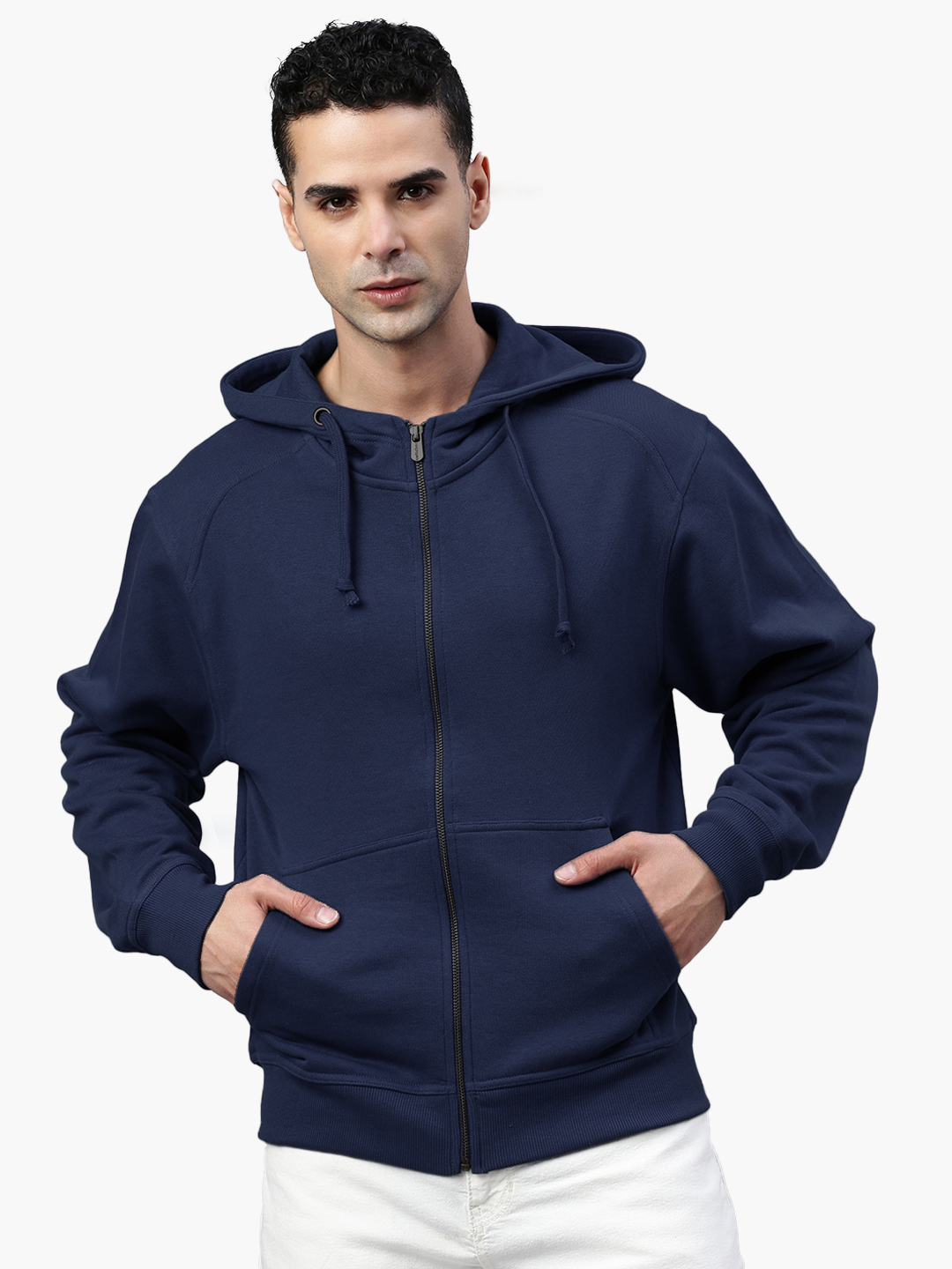 Felpa con cappuccio Premium Zip Miami 6300