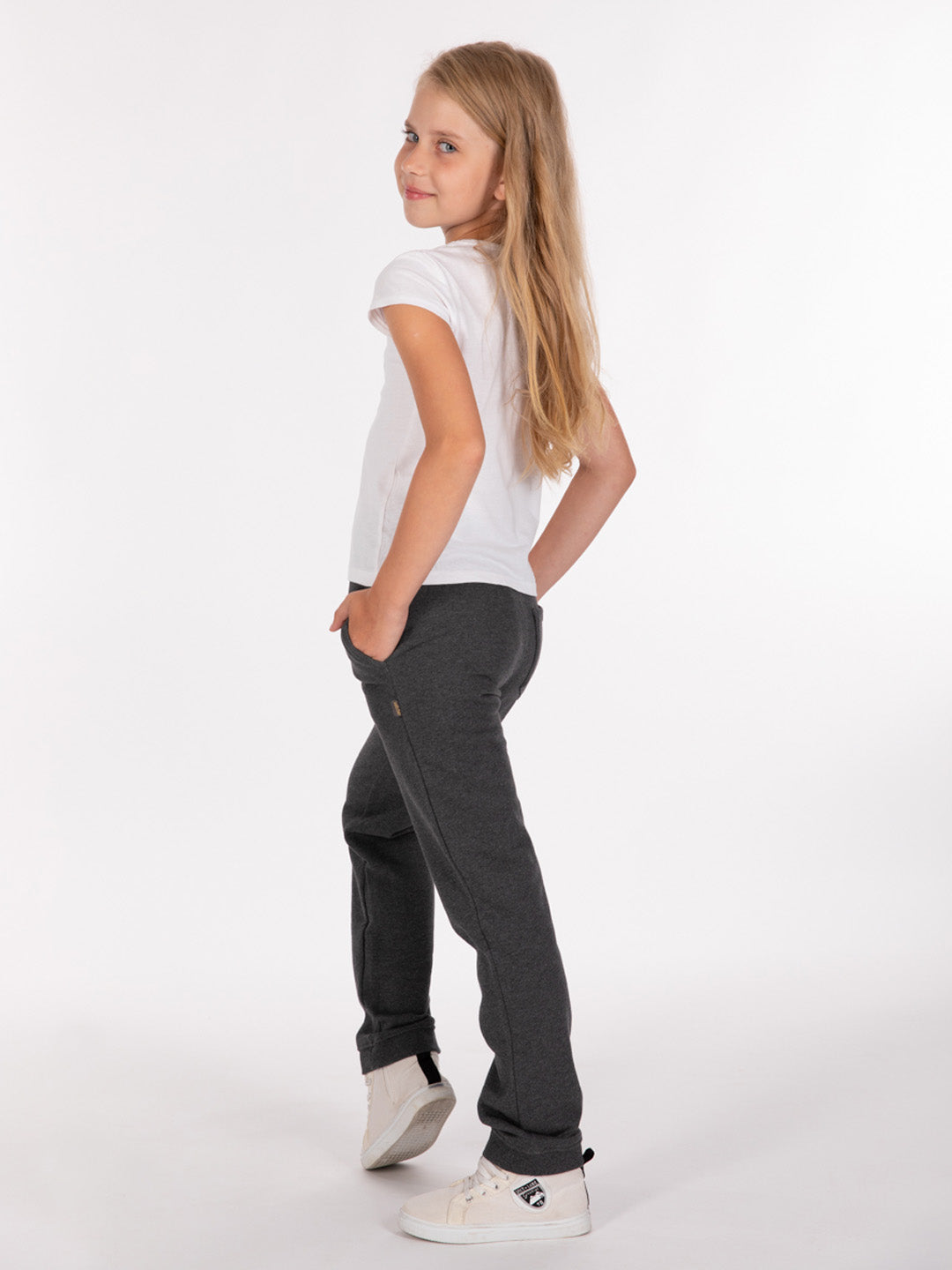 Pantalone Switcher in felpa perry color/noir chine