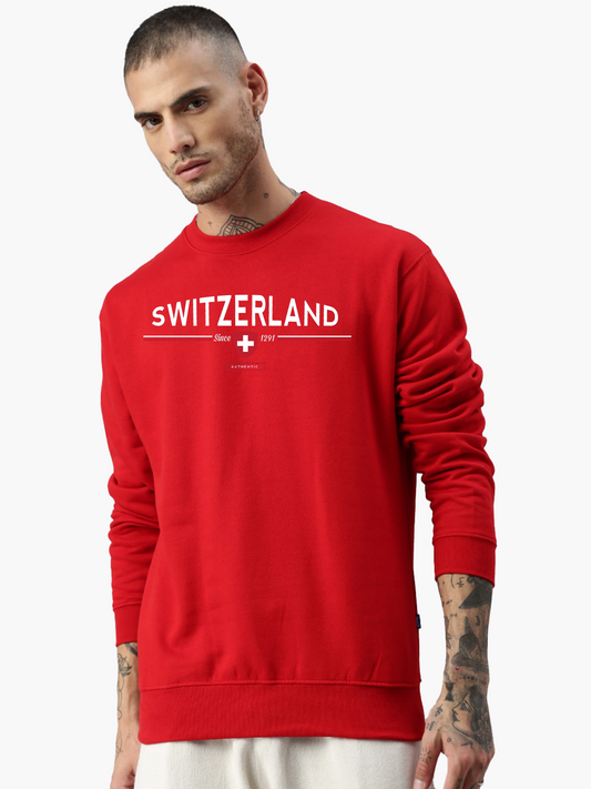 Felpa Switcher Svizzera colore/10 rouge
