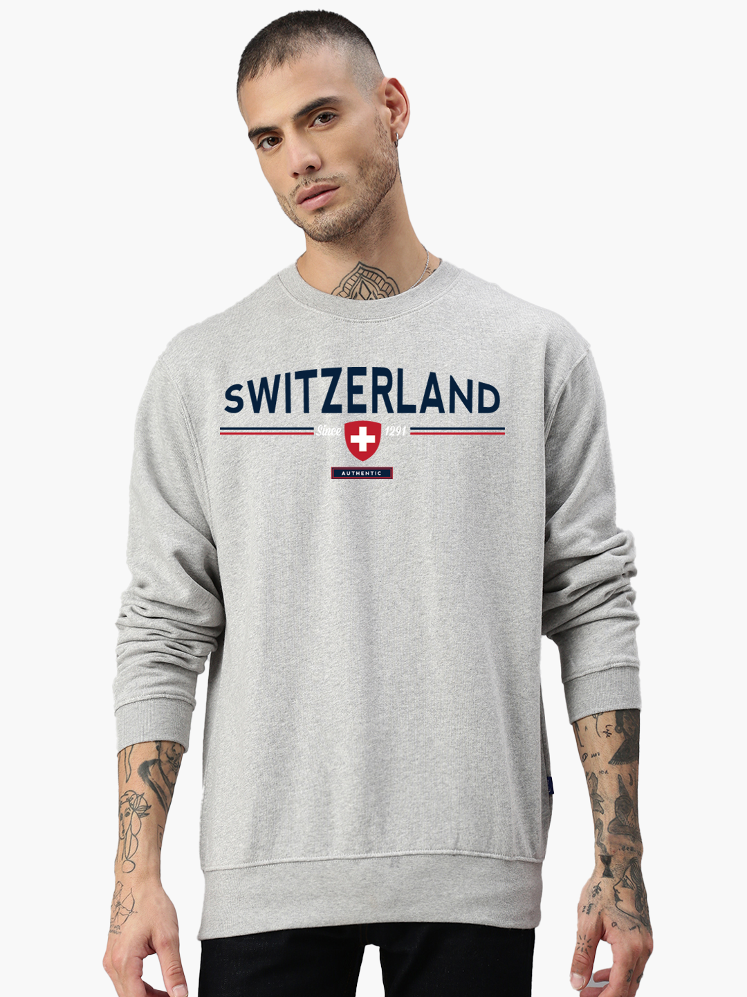 Felpa Switcher Svizzera colore/42 gris chine