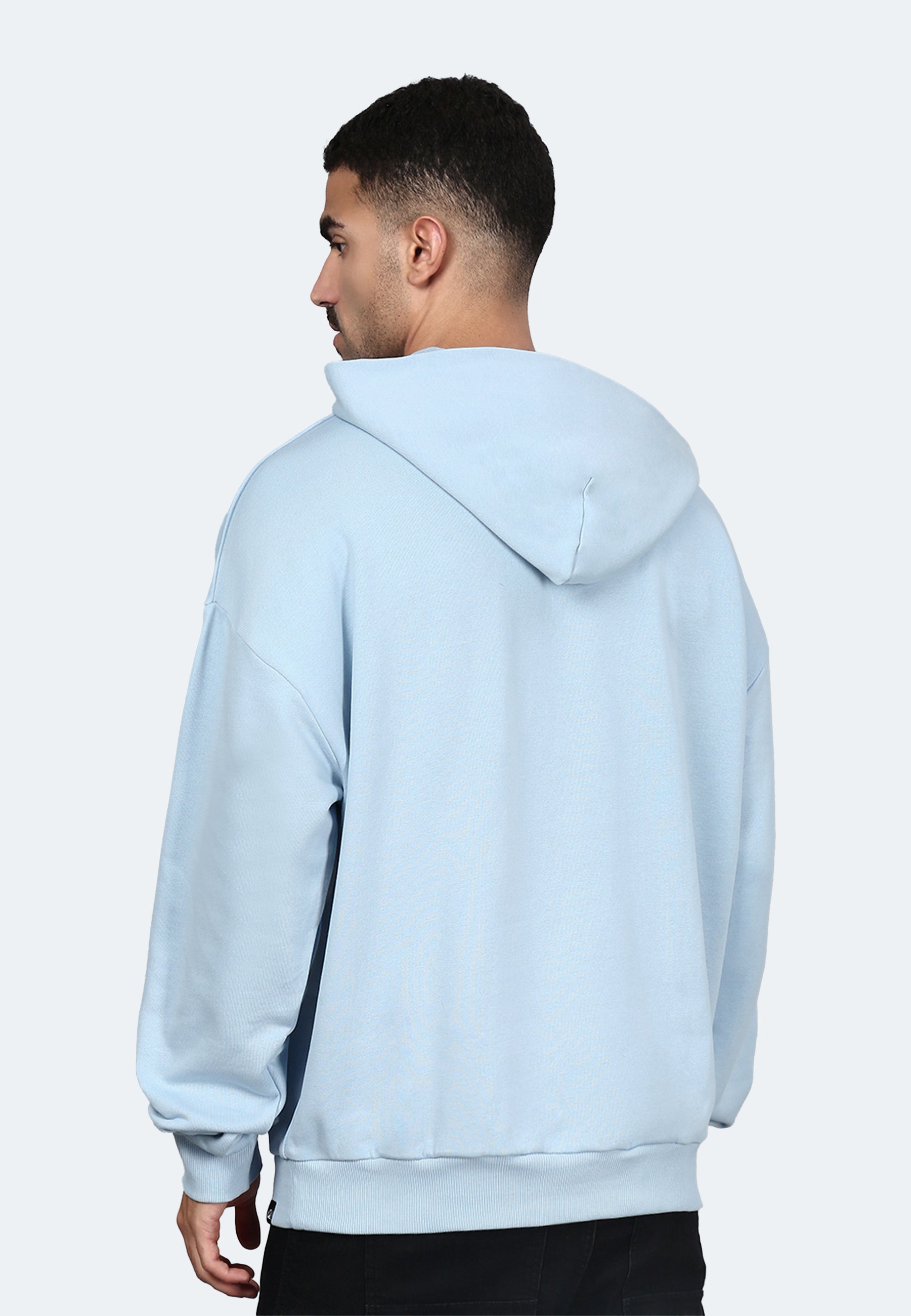 Switcher felpa con cappuccio da uomo colore casablanca/anima blu