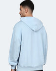 Switcher felpa con cappuccio da uomo colore casablanca/anima blu