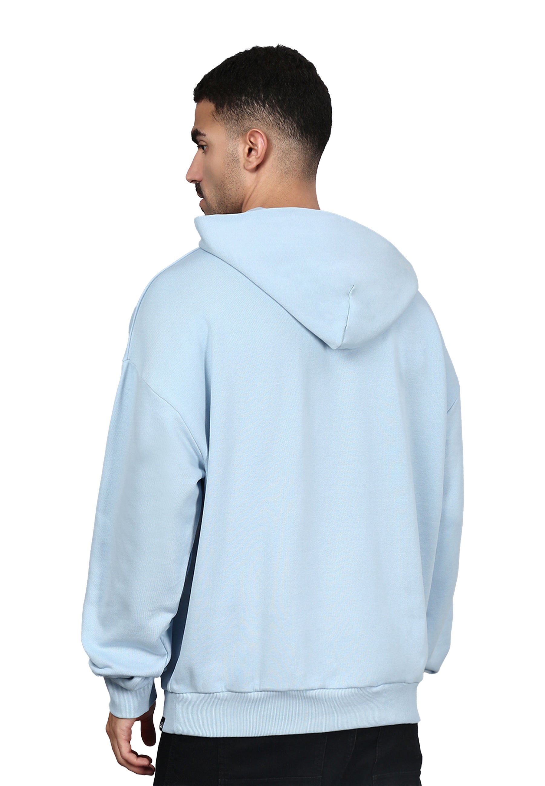 Switcher felpa con cappuccio da uomo colore casablanca/anima blu