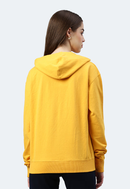 Felpa con cappuccio Switcher Lady skylar color/532 moutarde