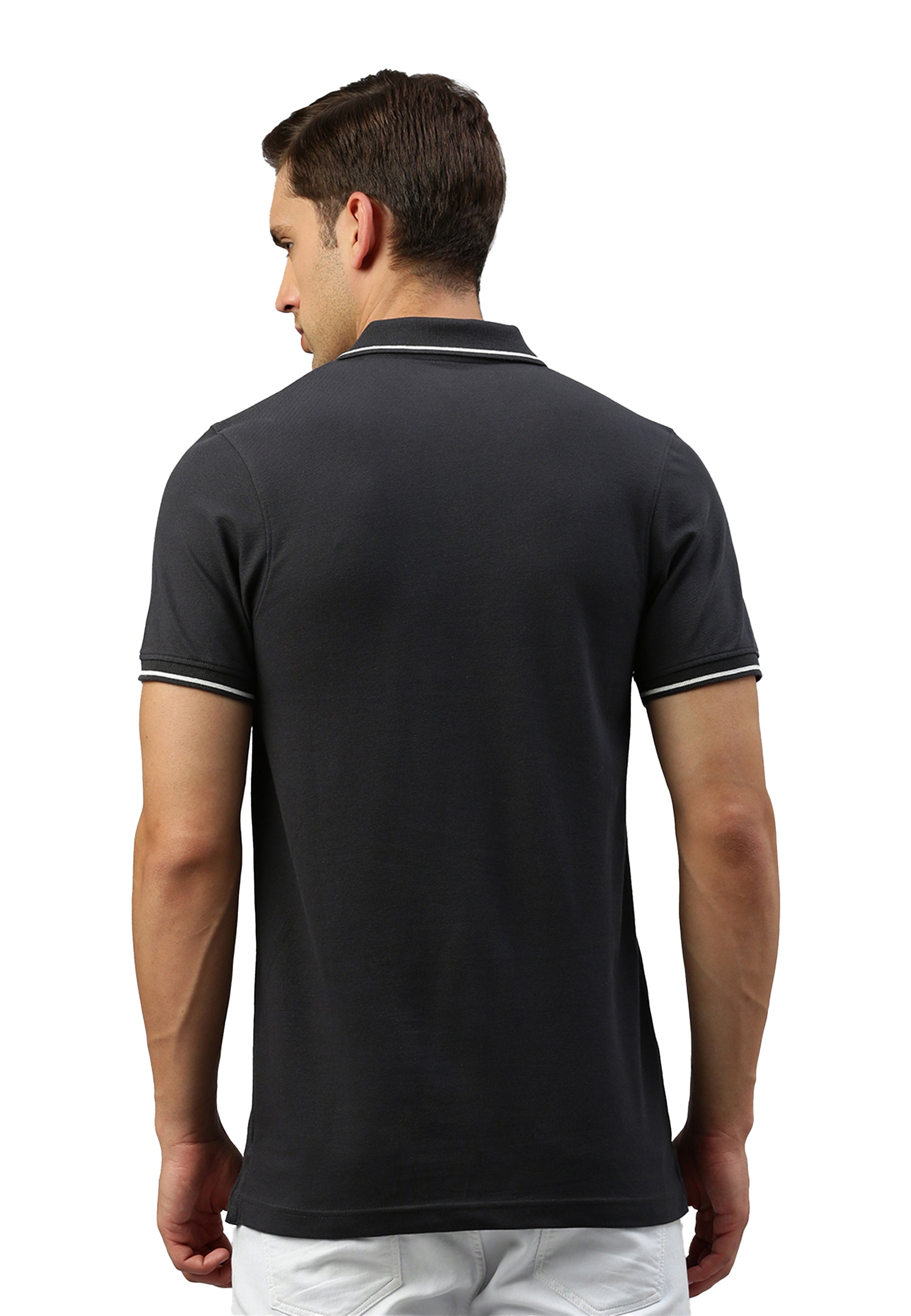 Polo a contrasto con elastan Ben