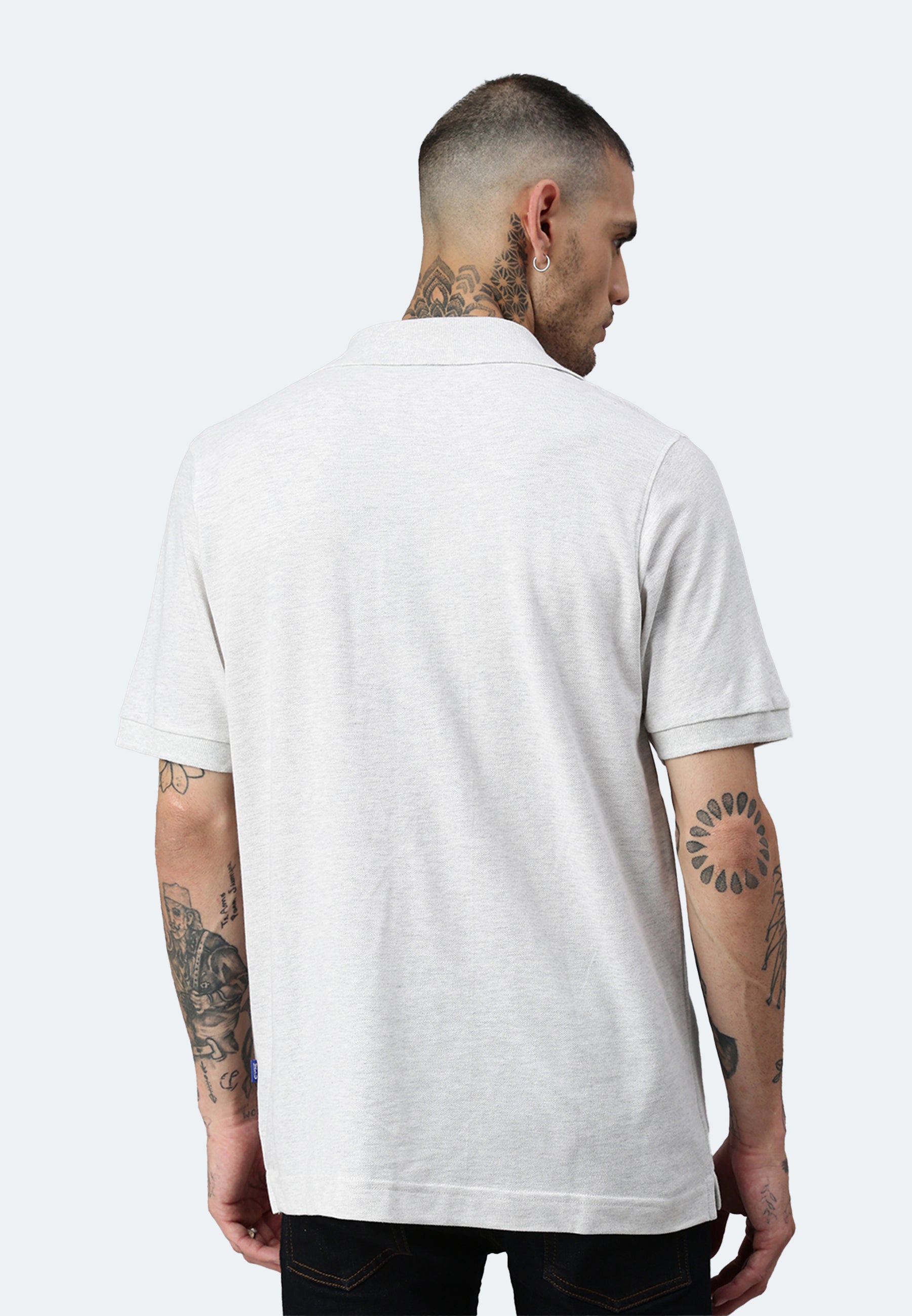 Polo Switcher pocket color balena/blanc chine