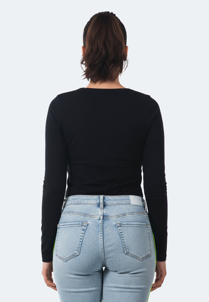 Switcher manica lunga liliane colore/40 noir