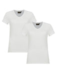 2 pezzi T-shirt elasticizzata con scollo a V Giorgia