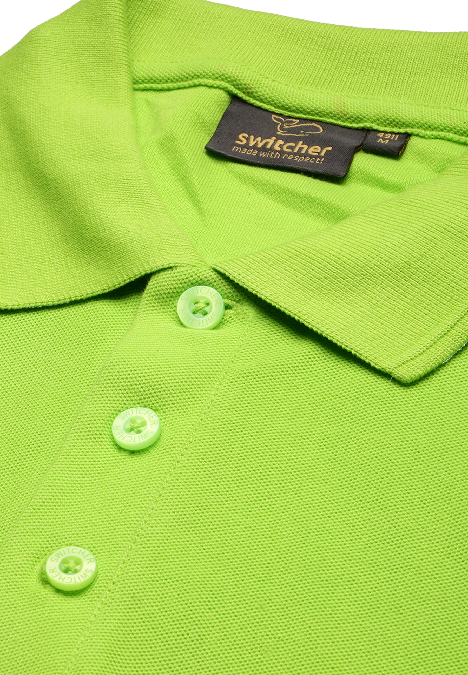 Polo da uomo Switcher color lime 