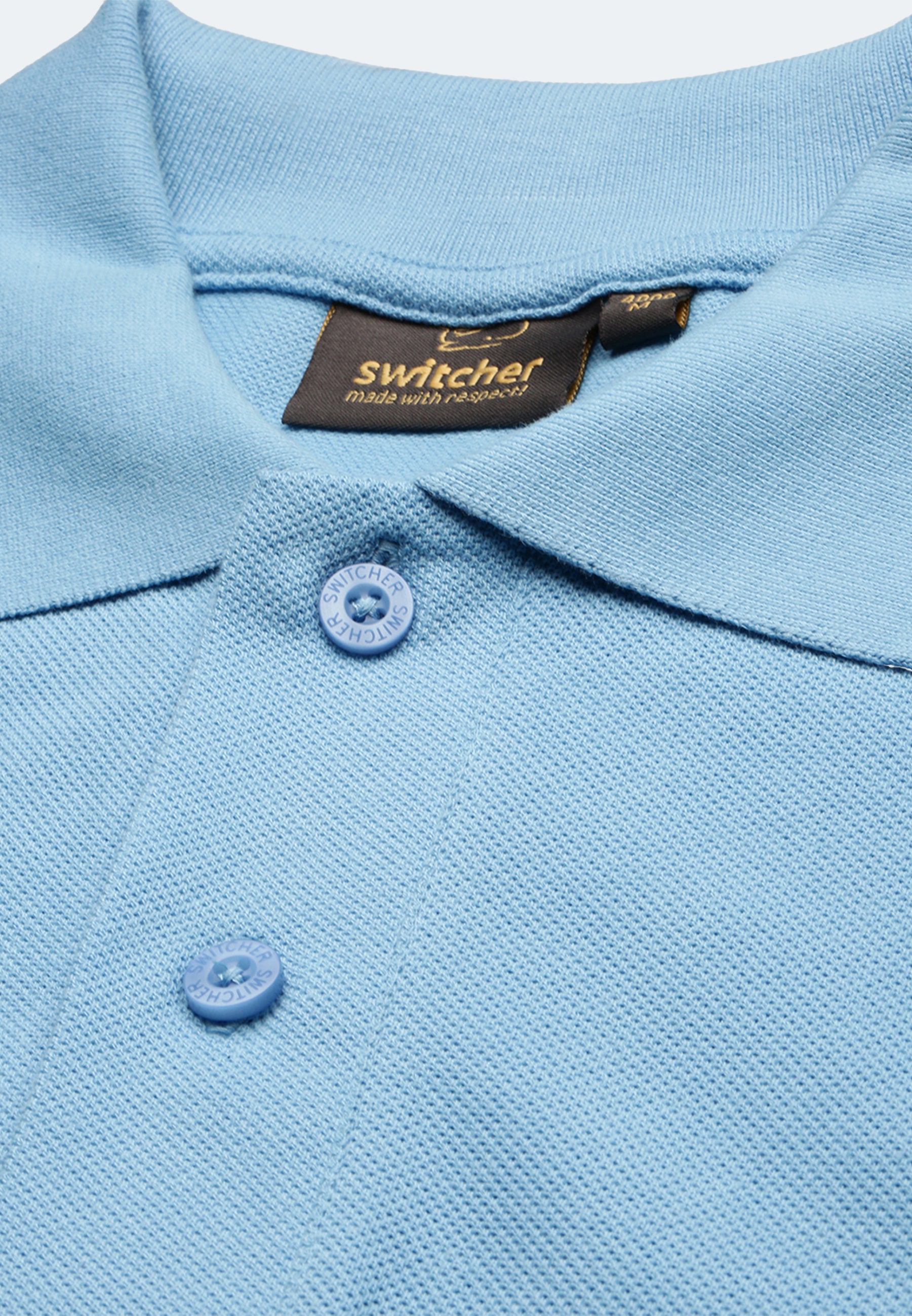 Polo da uomo Switcher Samuel color/blu ghiaccio