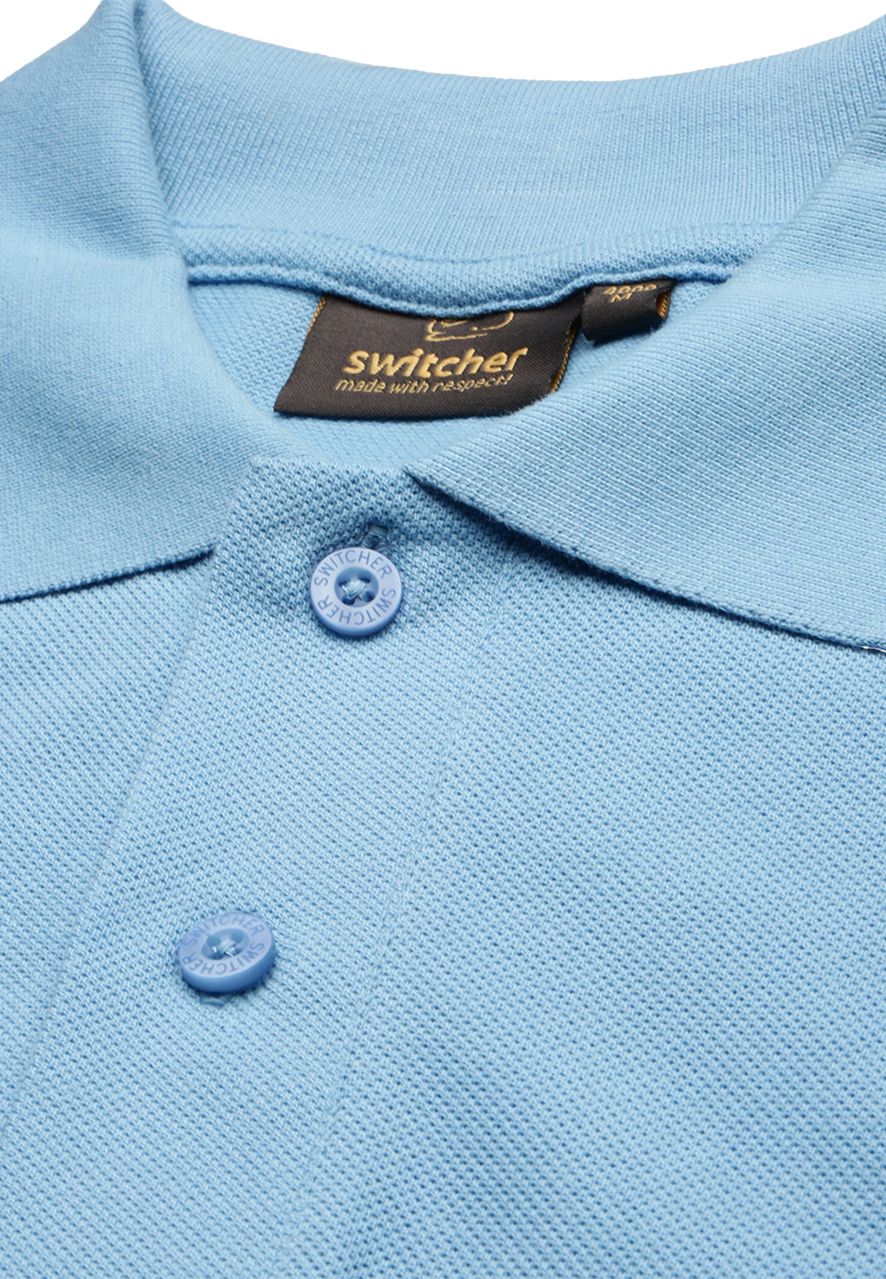 Polo da uomo Switcher Samuel color/blu ghiaccio