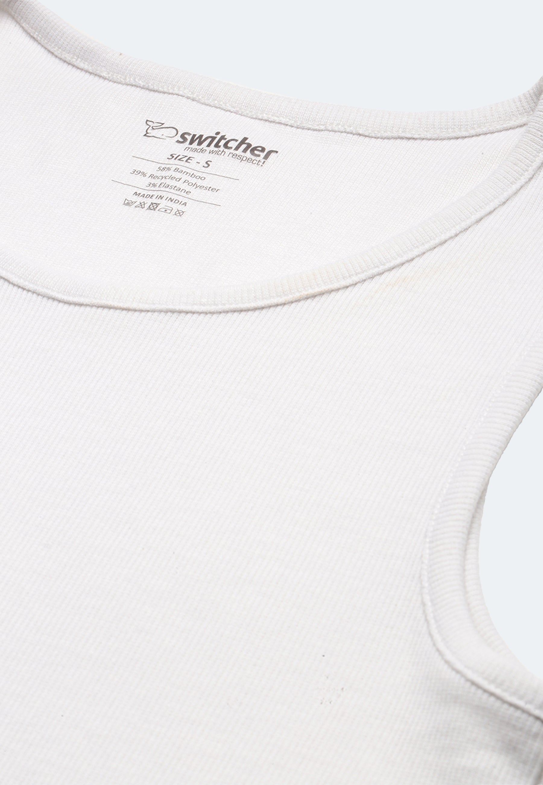 Canotta Switcher silvester colore/1 blanc