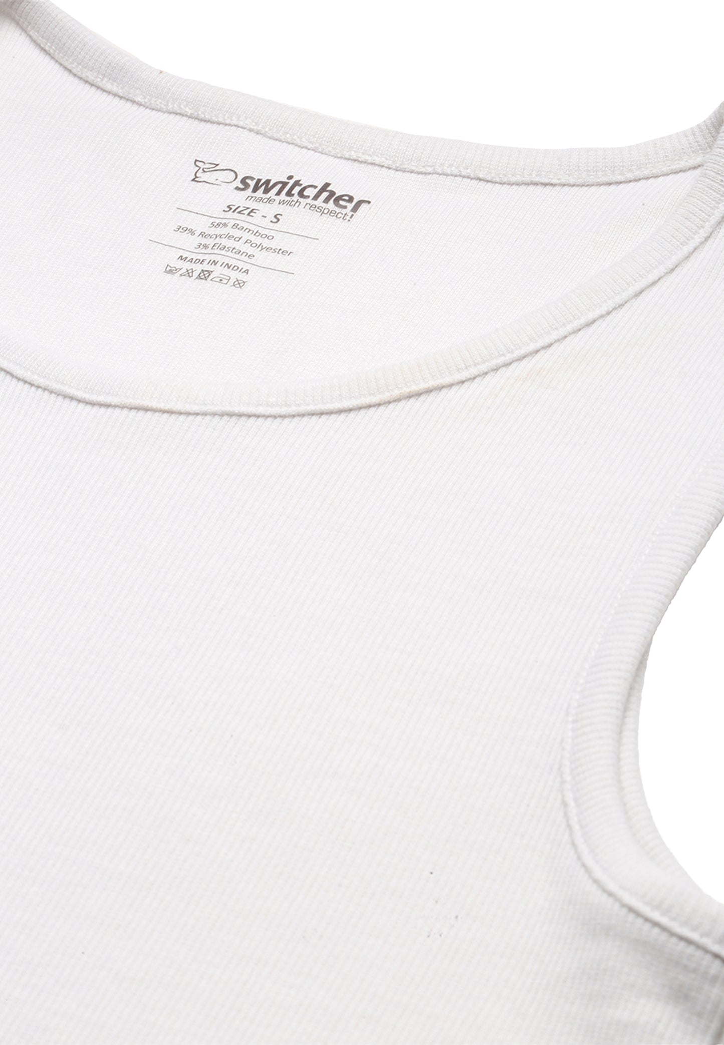 Canotta Switcher silvester colore/1 blanc
