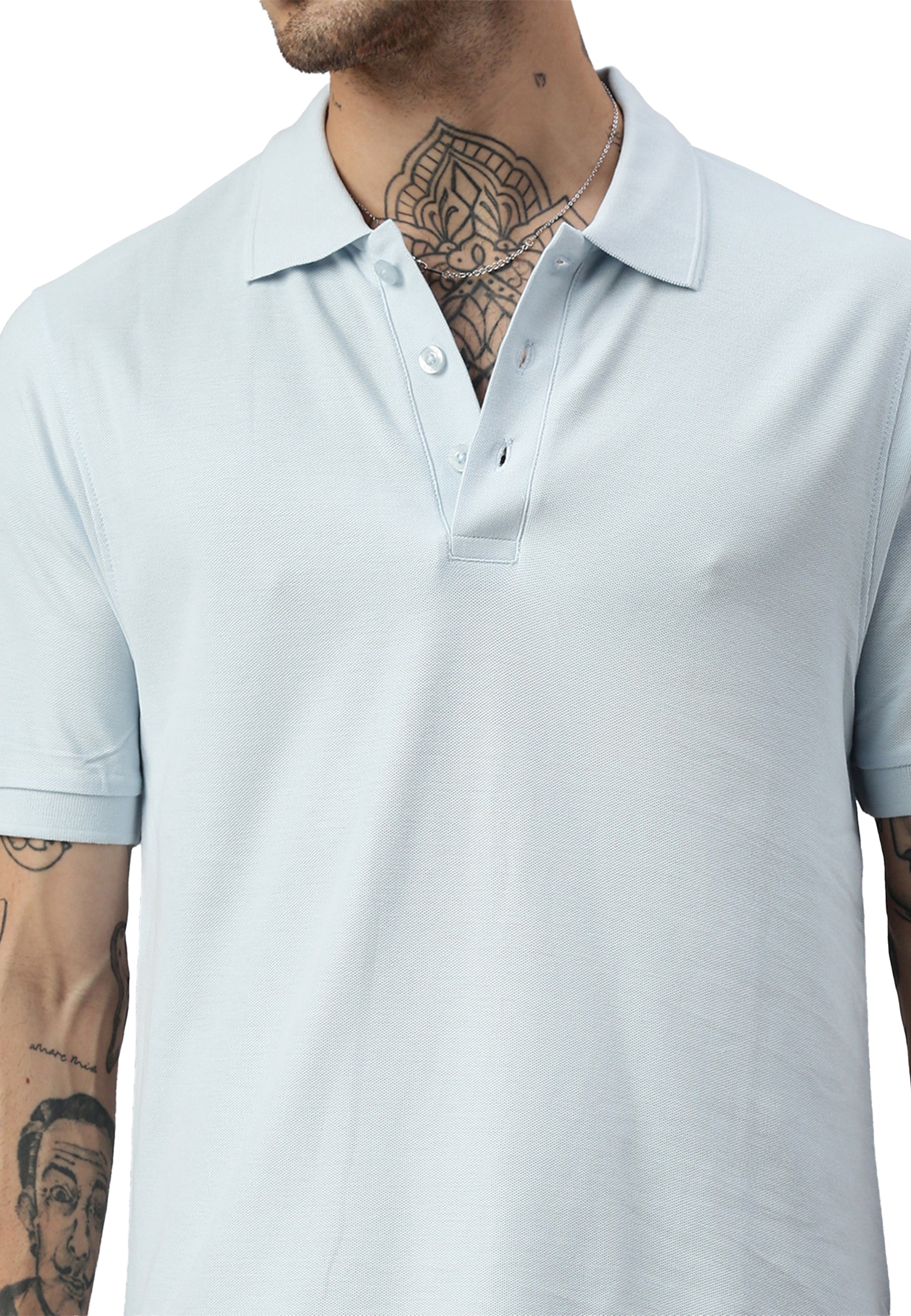 Polo da uomo Switcher color john/angelo blu