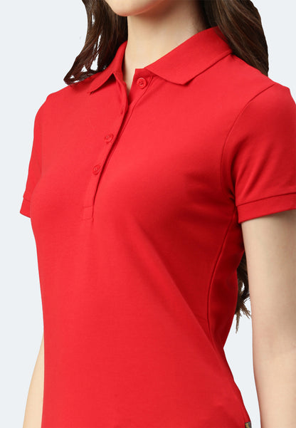 Switcher Lady polo stacy colour/10 rouge