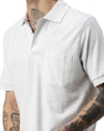 Polo Switcher pocket color balena/blanc chine