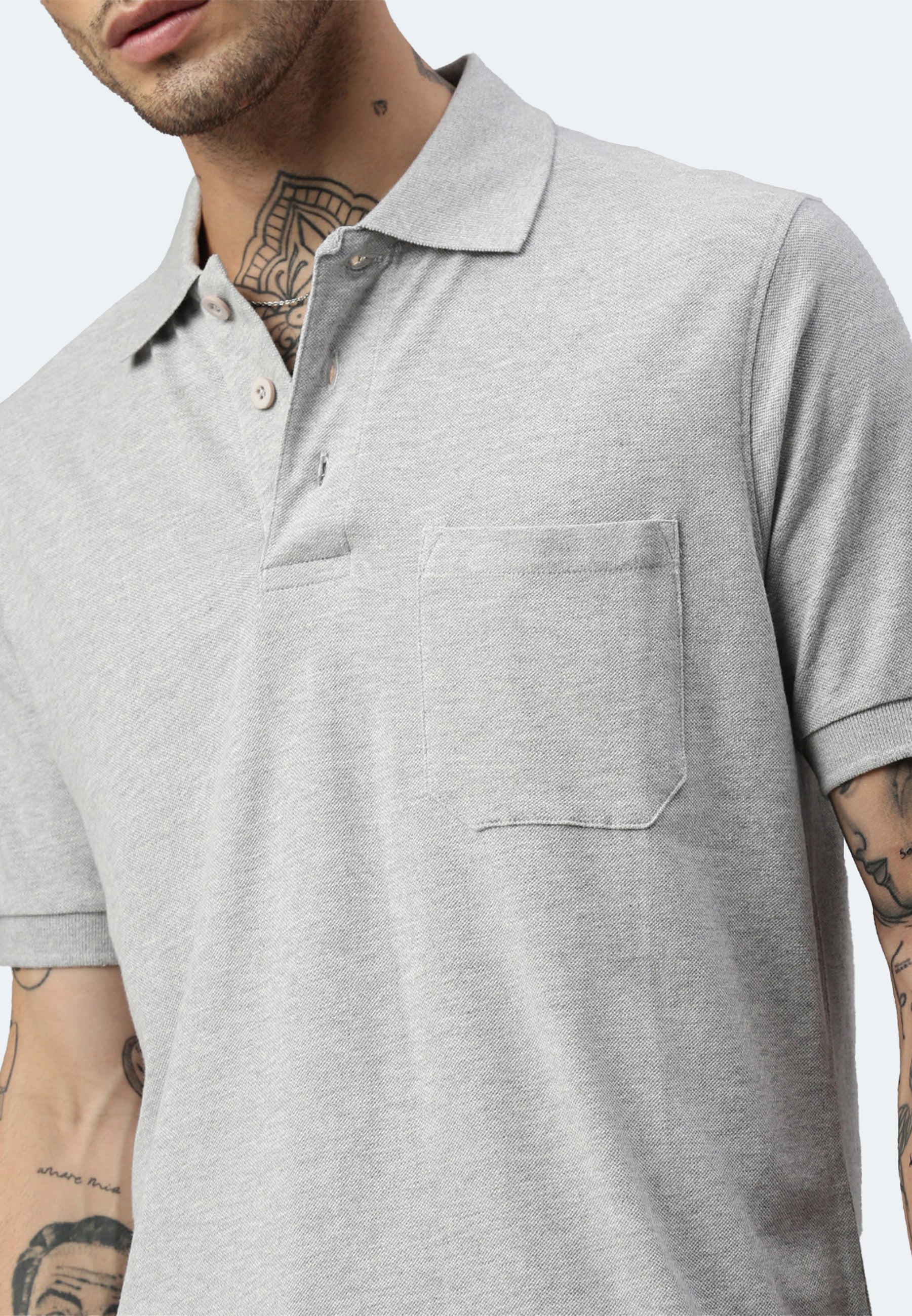 Switcher pocket polo colore balena/chine grigio