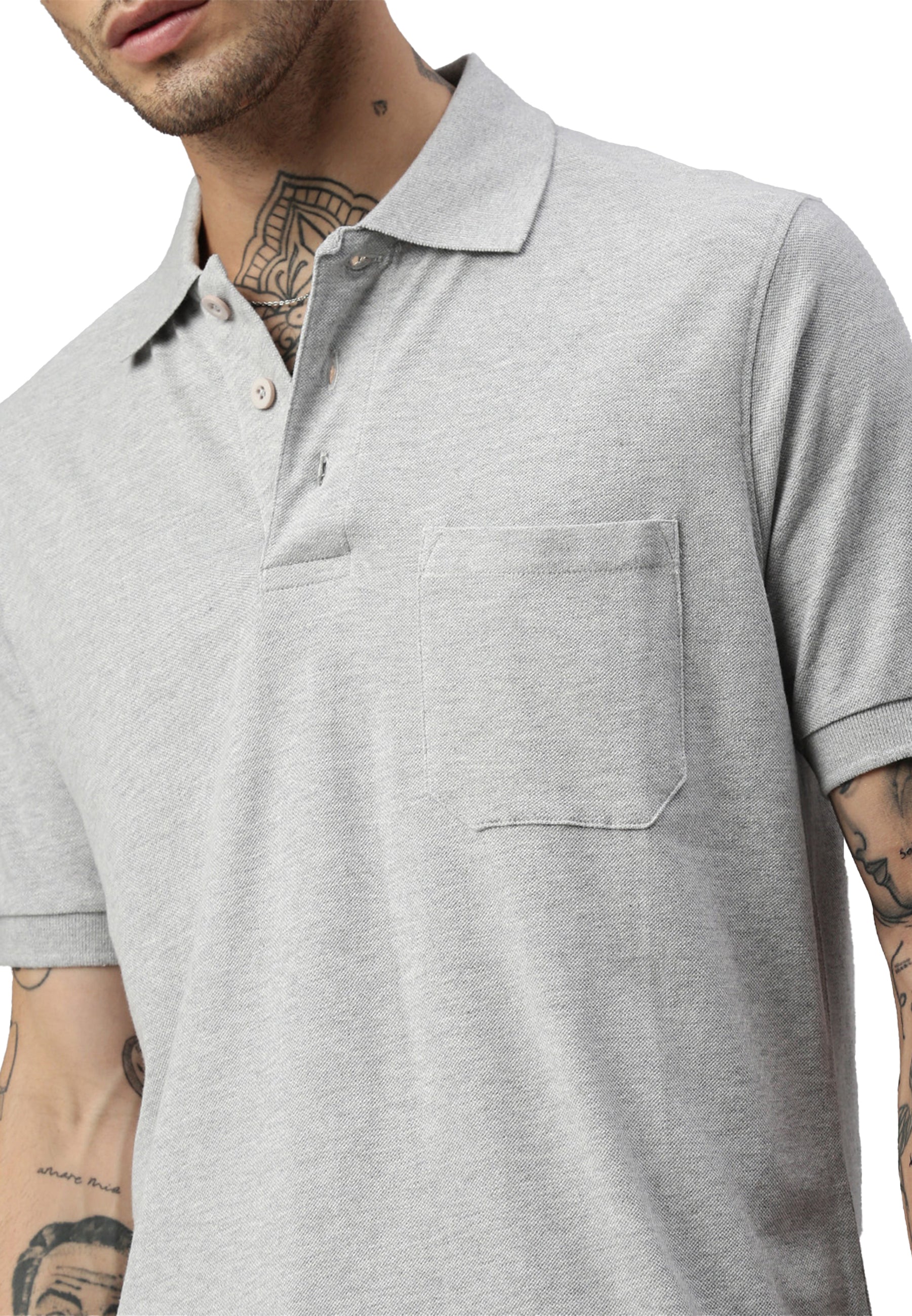 Switcher pocket polo colore balena/chine grigio