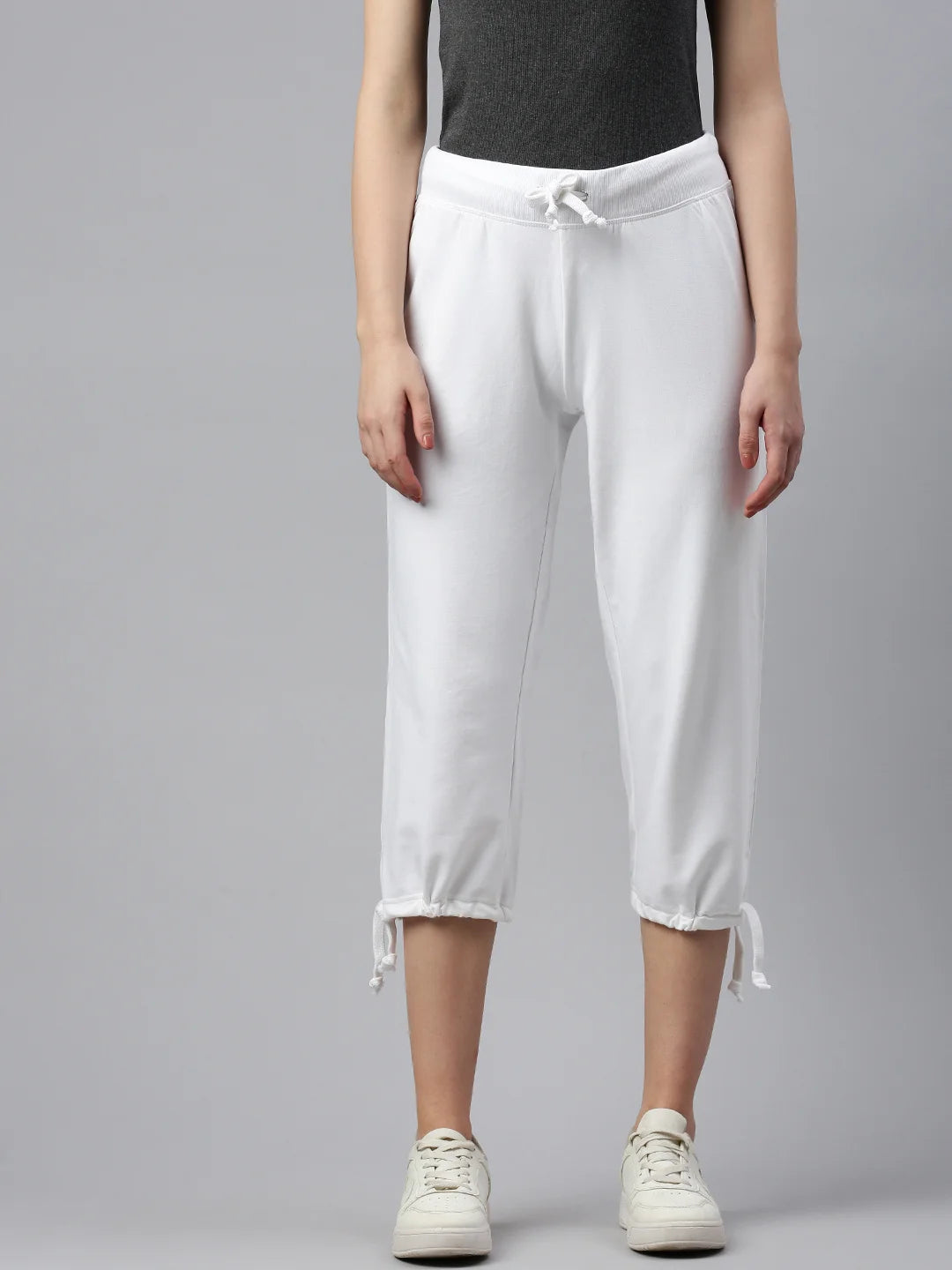 donna-conny-cotone organico-34-pantaloni-bianco-frontale