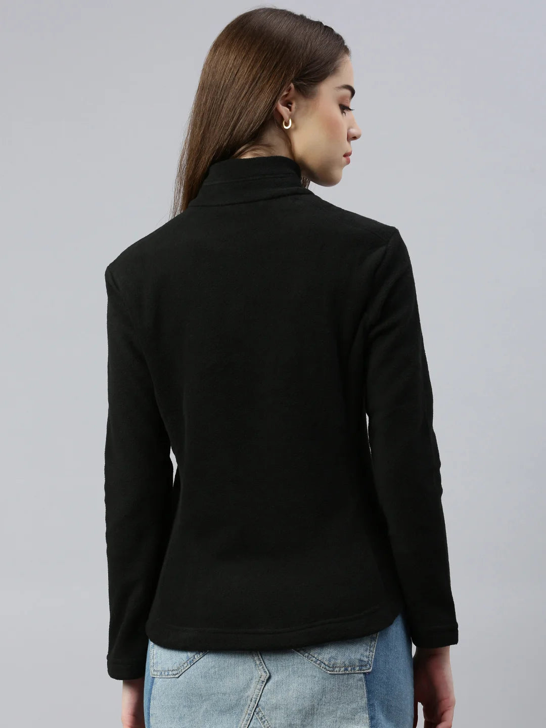 donna-montreal-poliestere-giacca in pile-bianco-cassa-schiena 40 Noir