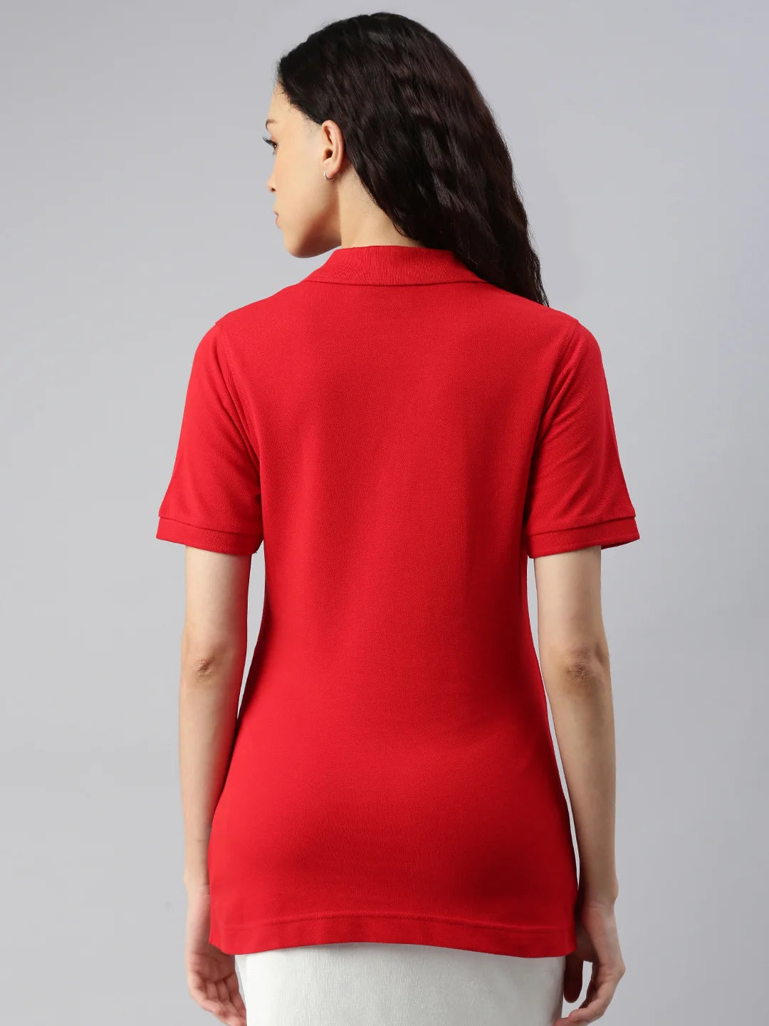 donna-valle-cotone-poloshirt-rouge-indietro