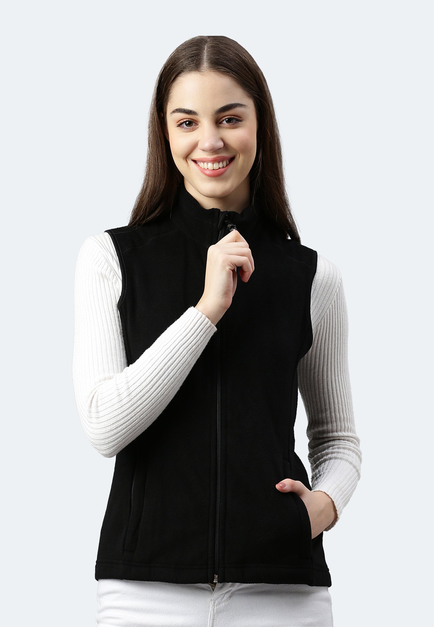 Gilet in pelliccia di fibra Helsinki