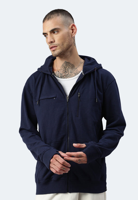 Felpa con cappuccio con zip da esterno Moleson