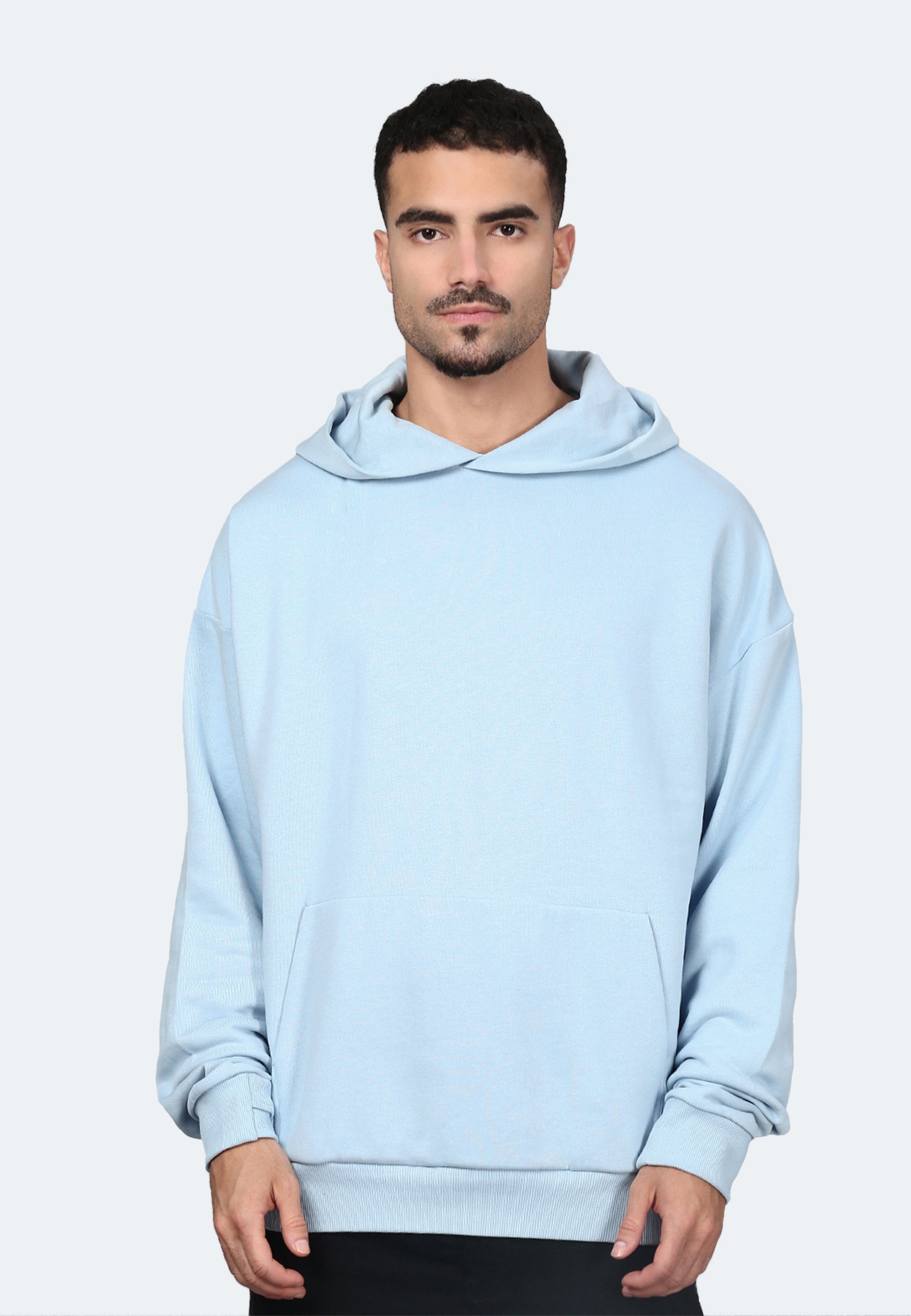Switcher felpa con cappuccio da uomo colore casablanca/anima blu