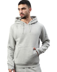 Switcher felpa con cappuccio da uomo colore casablanca/gris chine