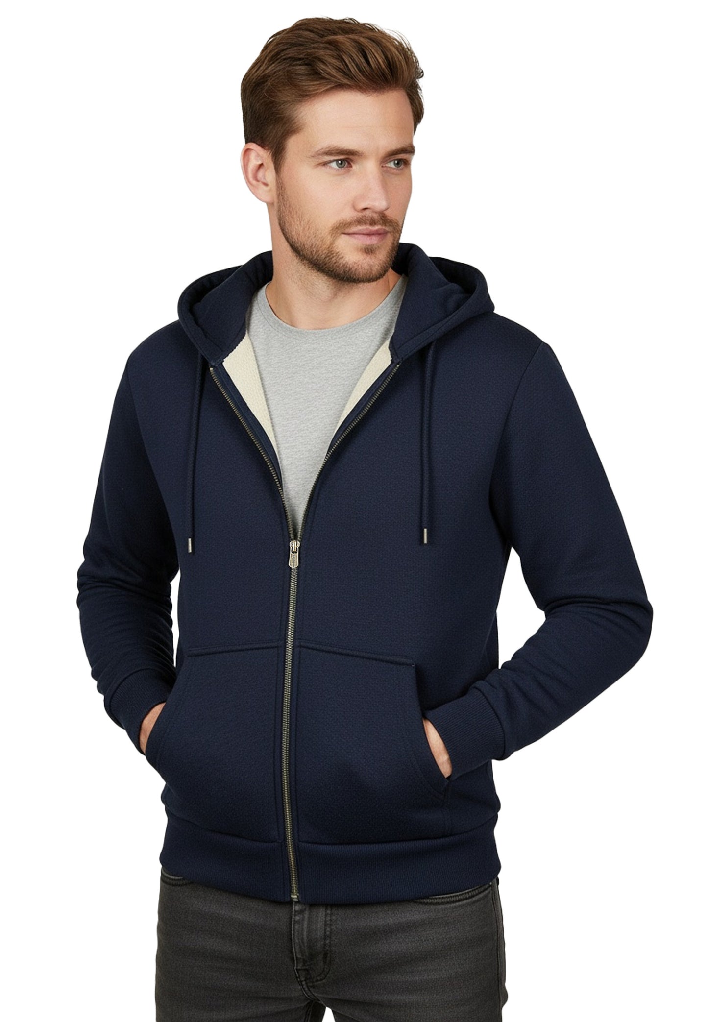 Switcher Sherpa Felpa con cappuccio verbier colore/20 navy