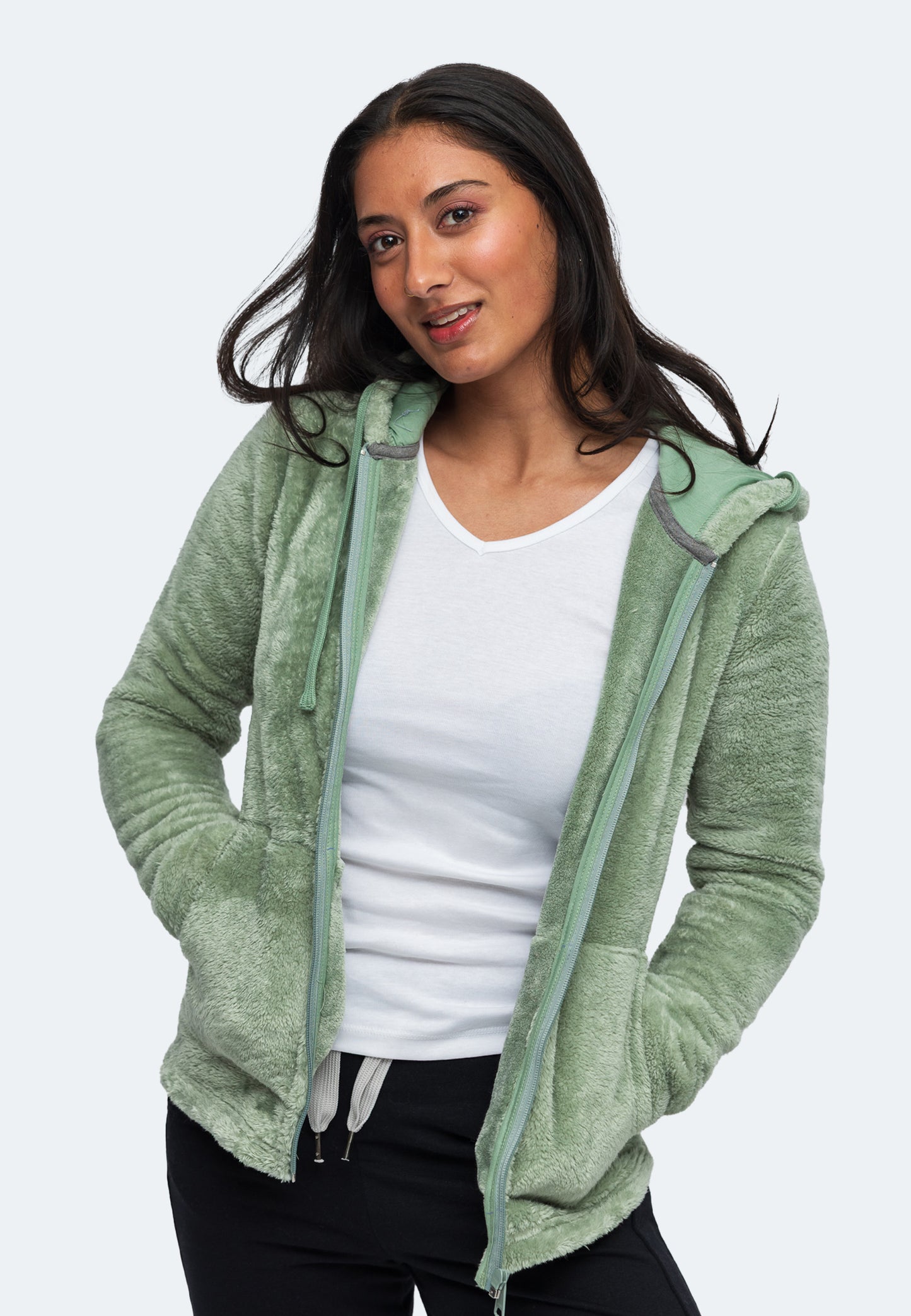 Switcher Comfy Felpa con cappuccio colore gstaad/348 vert sauge