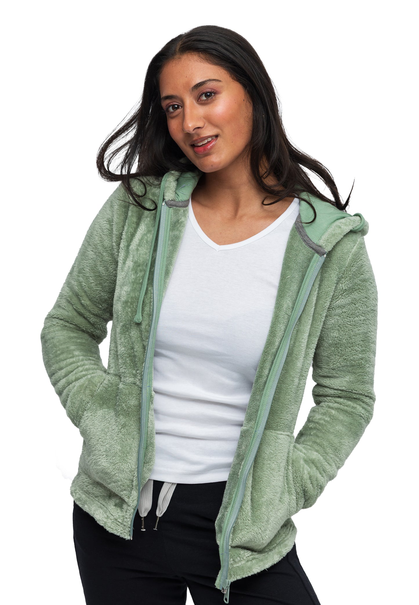 Switcher Comfy Felpa con cappuccio colore gstaad/348 vert sauge