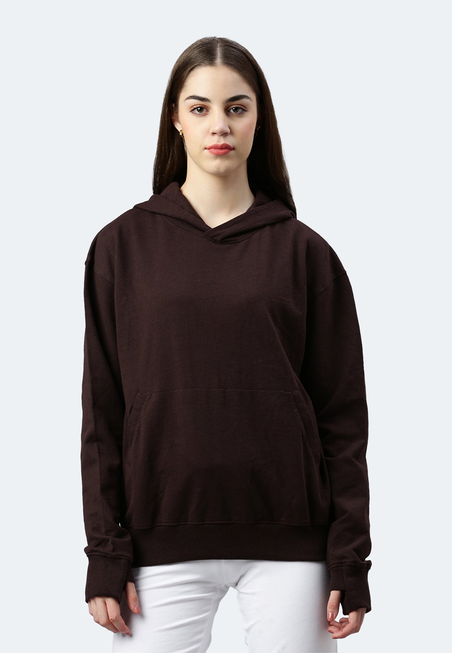 Felpa con cappuccio Switcher Lady skylar color/680 cafe