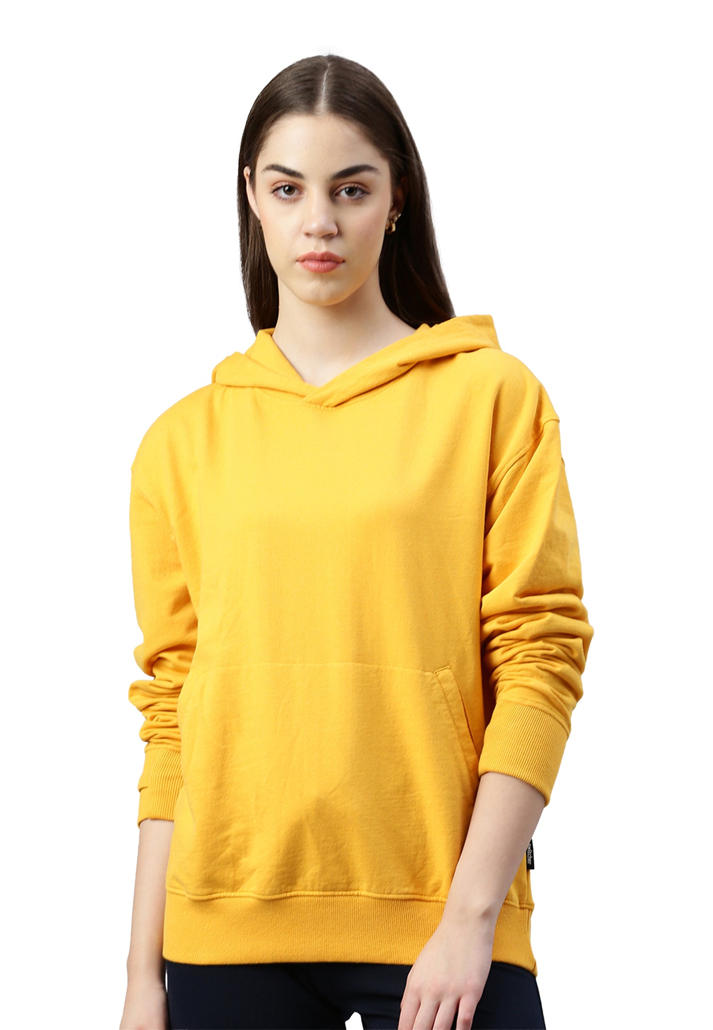 Felpa con cappuccio Switcher Lady skylar color/532 moutarde