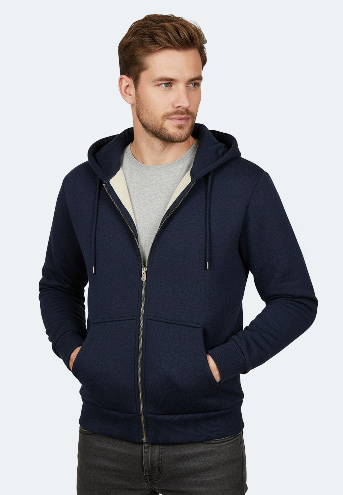Switcher Sherpa Felpa con cappuccio verbier colore/20 navy
