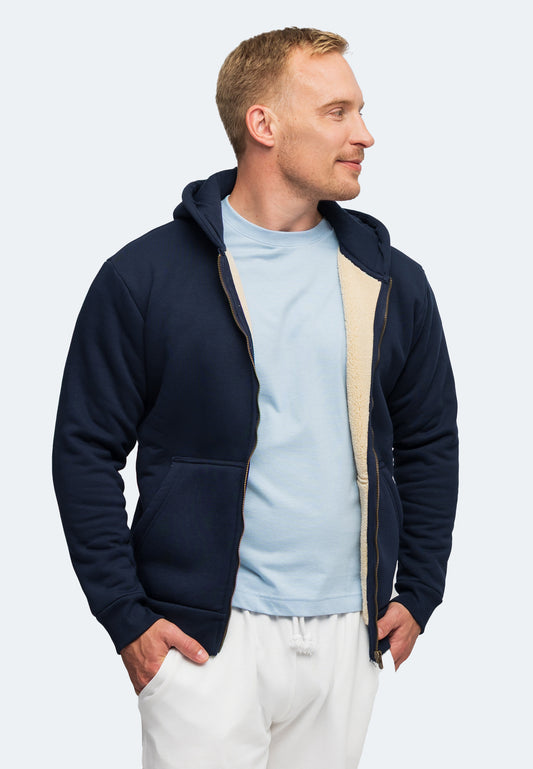Switcher Sherpa Felpa con cappuccio verbier colore/20 navy