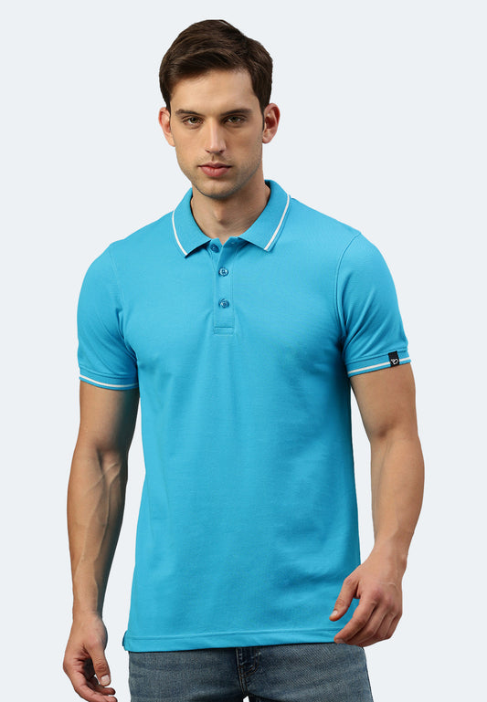 Polo a contrasto con elastan Ben