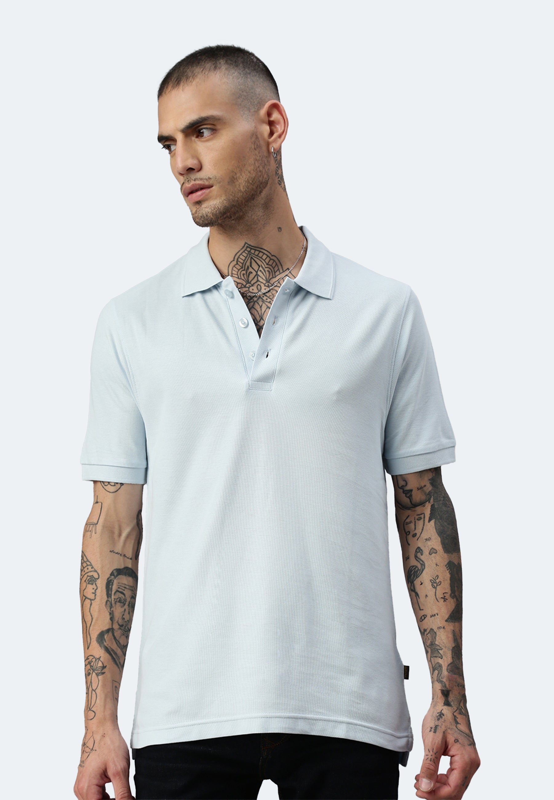 Polo da uomo Switcher color john/angelo blu