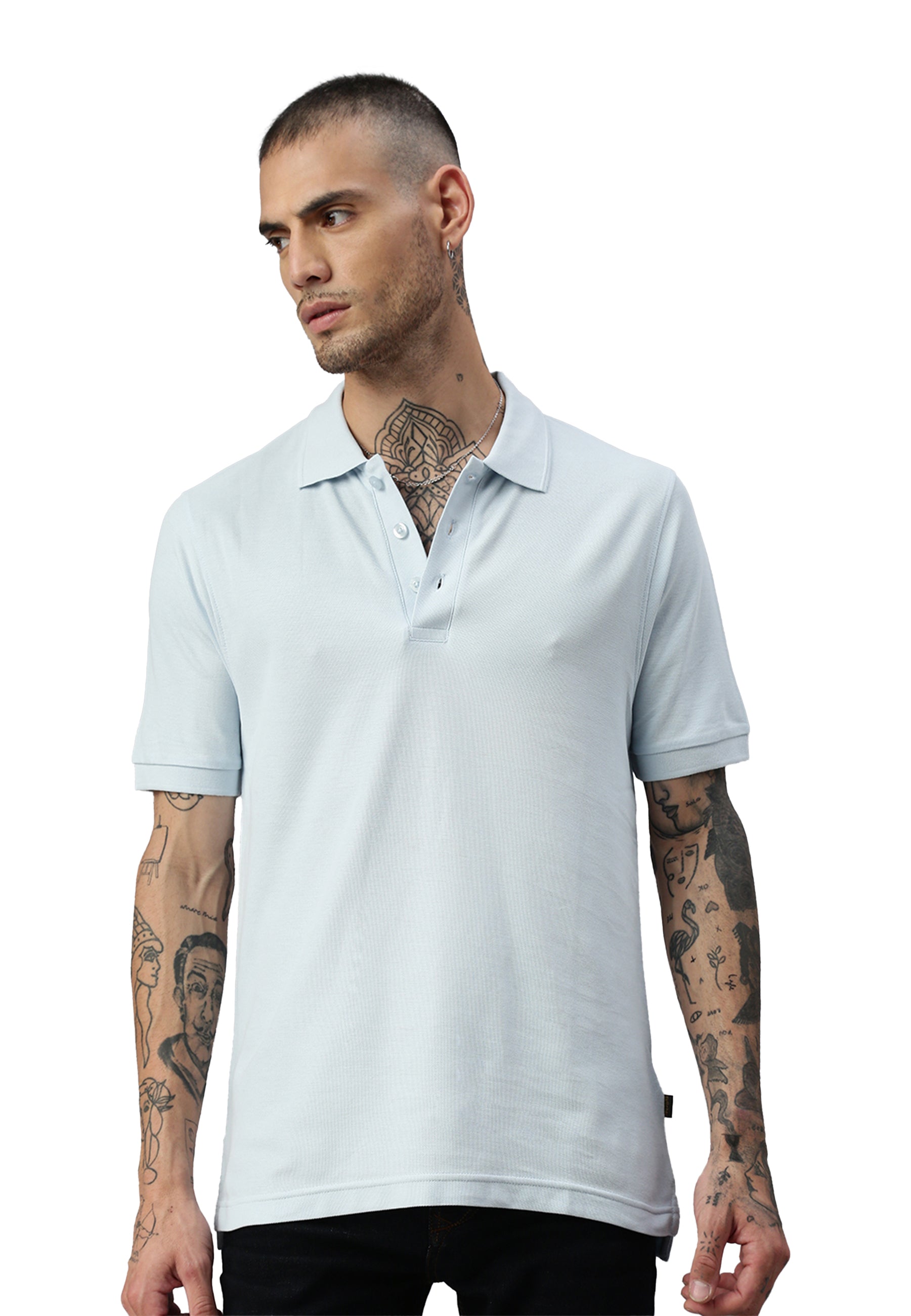 Polo da uomo Switcher color john/angelo blu