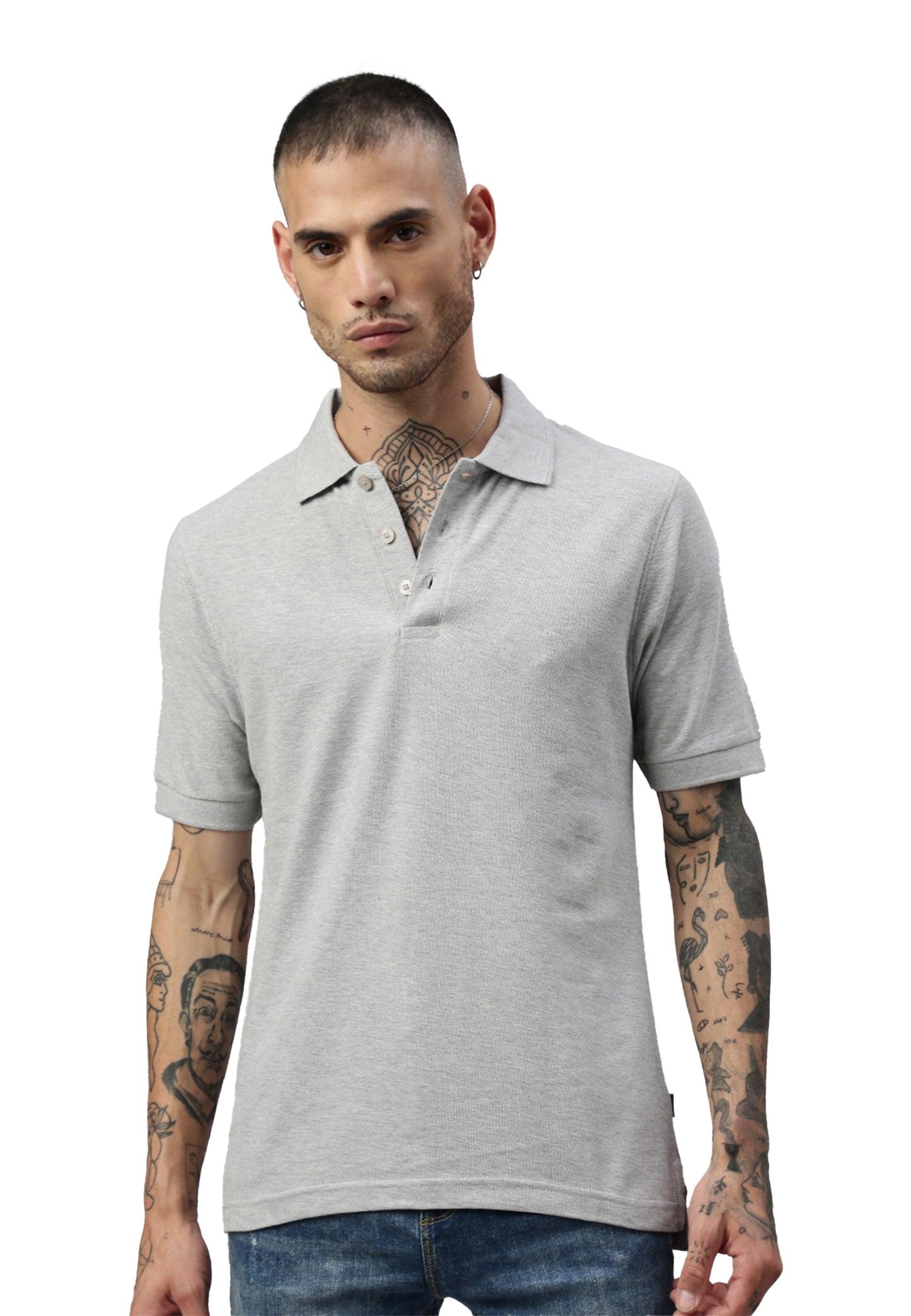 Switcher polo uomo john color/42 gris chine