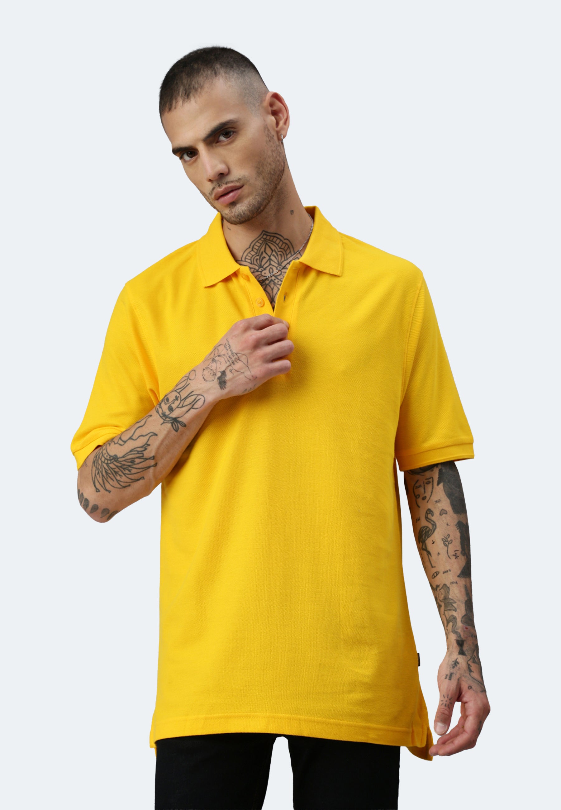 Polo da uomo Switcher colore john/giallo