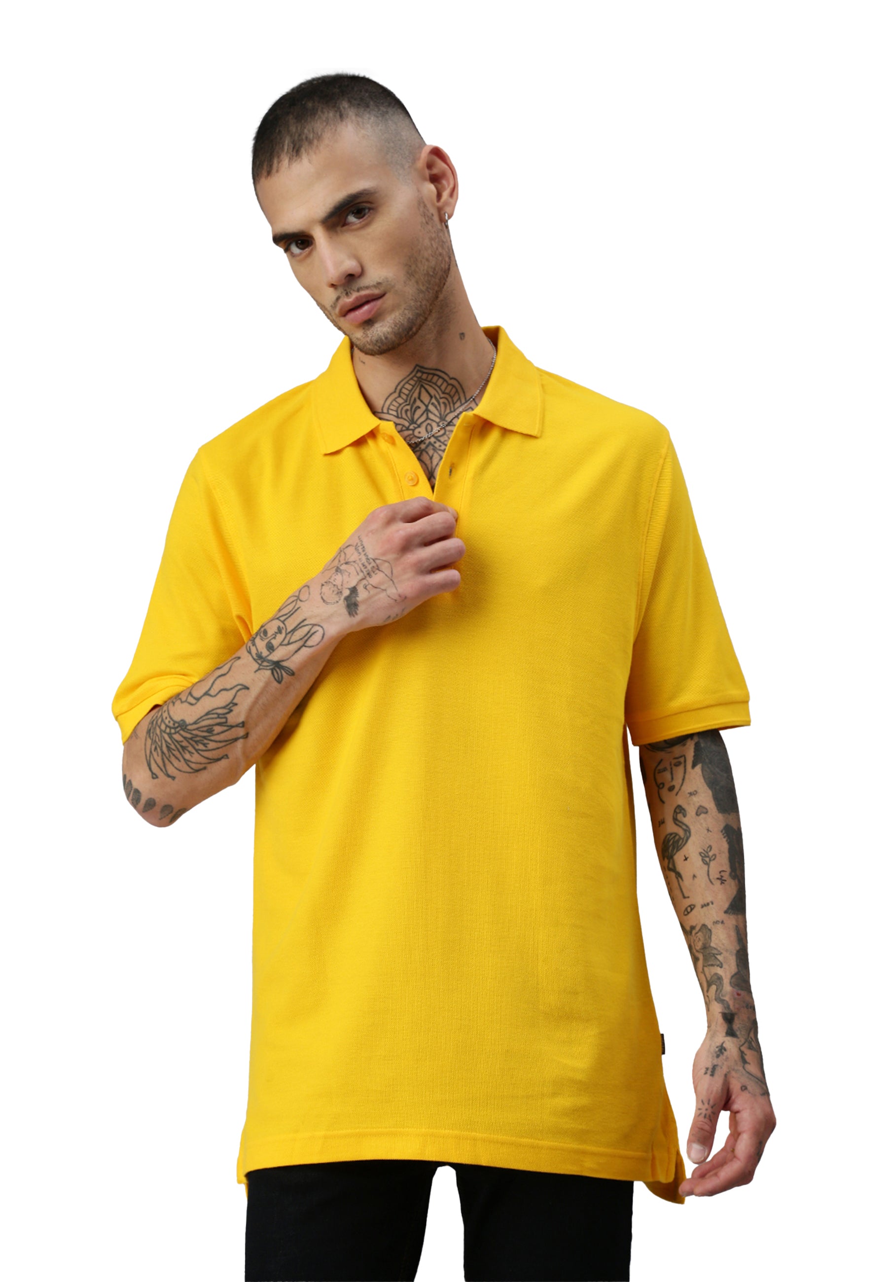 Polo da uomo Switcher colore john/giallo