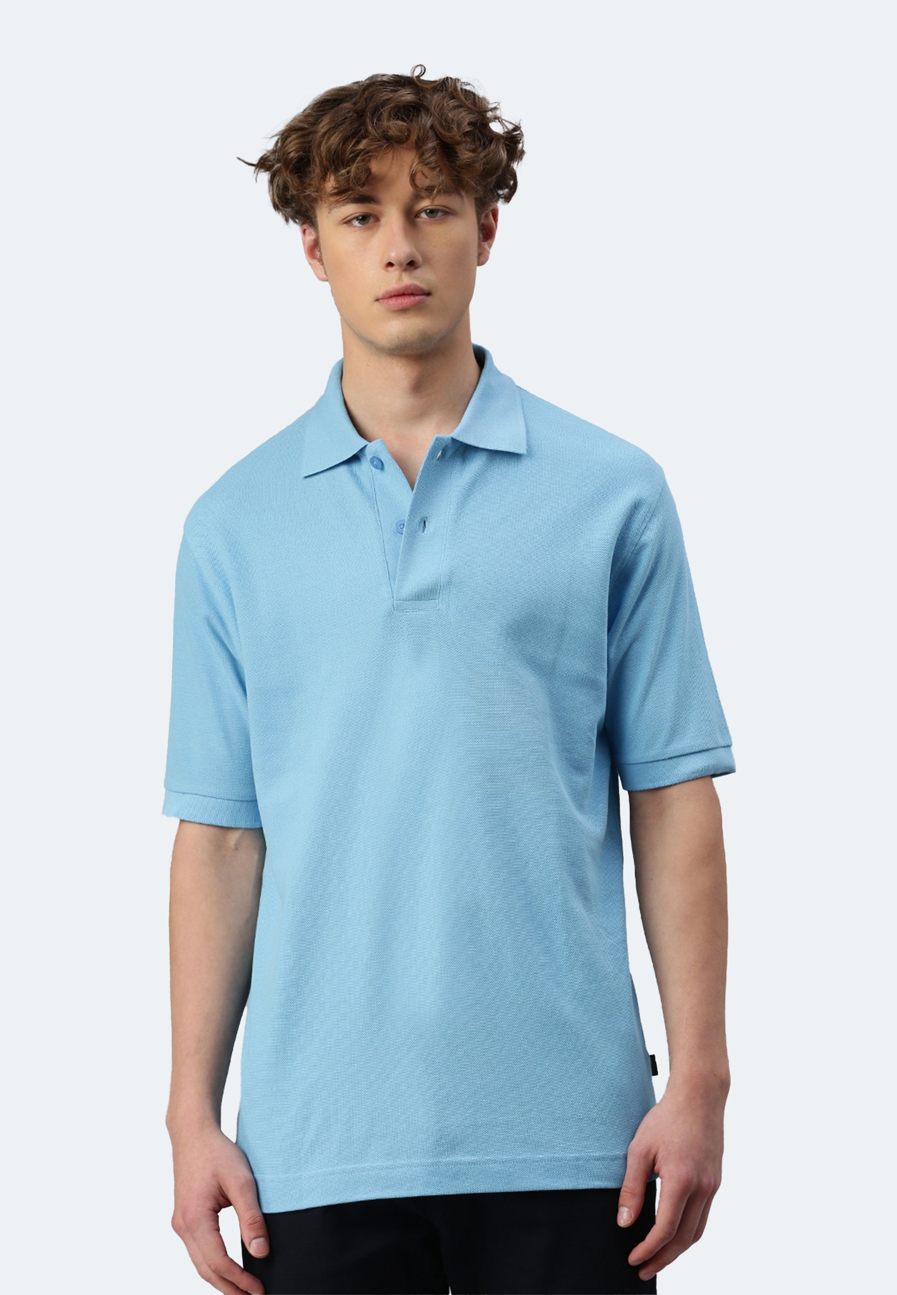 Polo da uomo Switcher Samuel color/blu ghiaccio