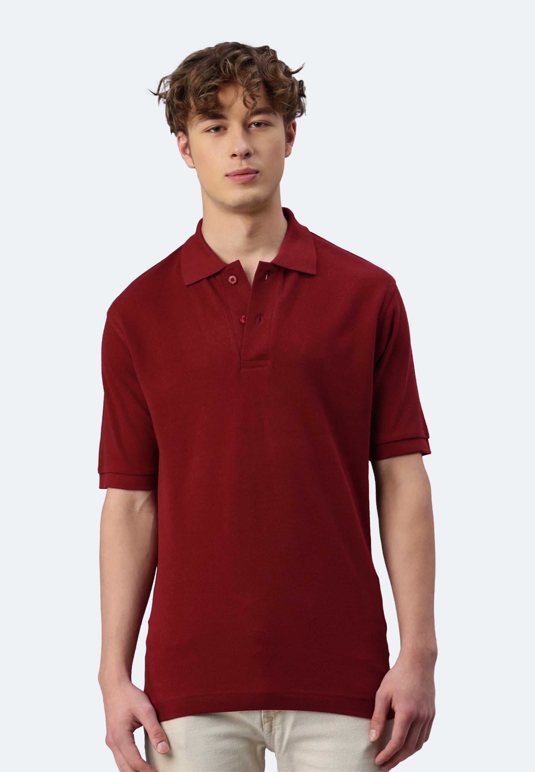 Polo da uomo Switcher Samuel color/bordeaux