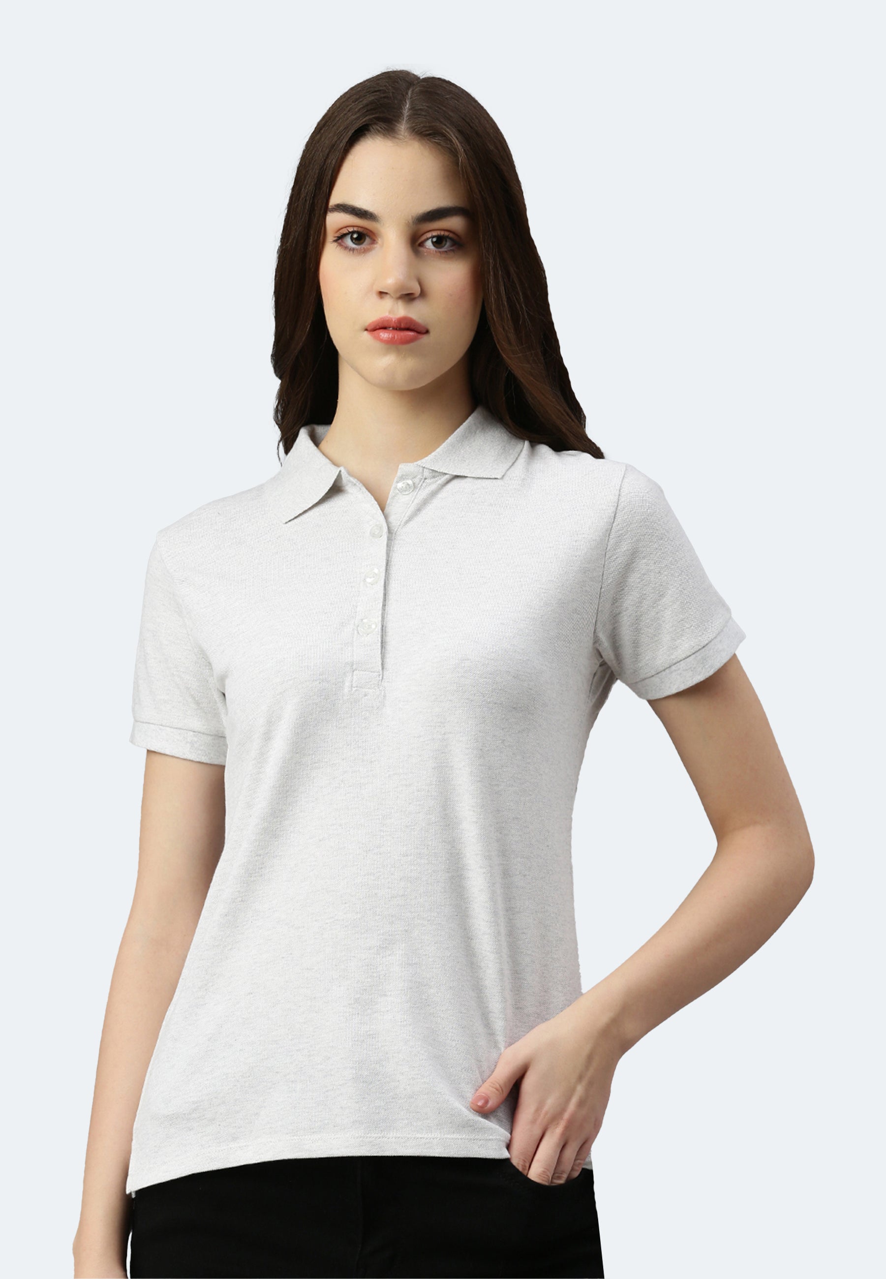 Polo in piqué organico elasticizzato Stacy