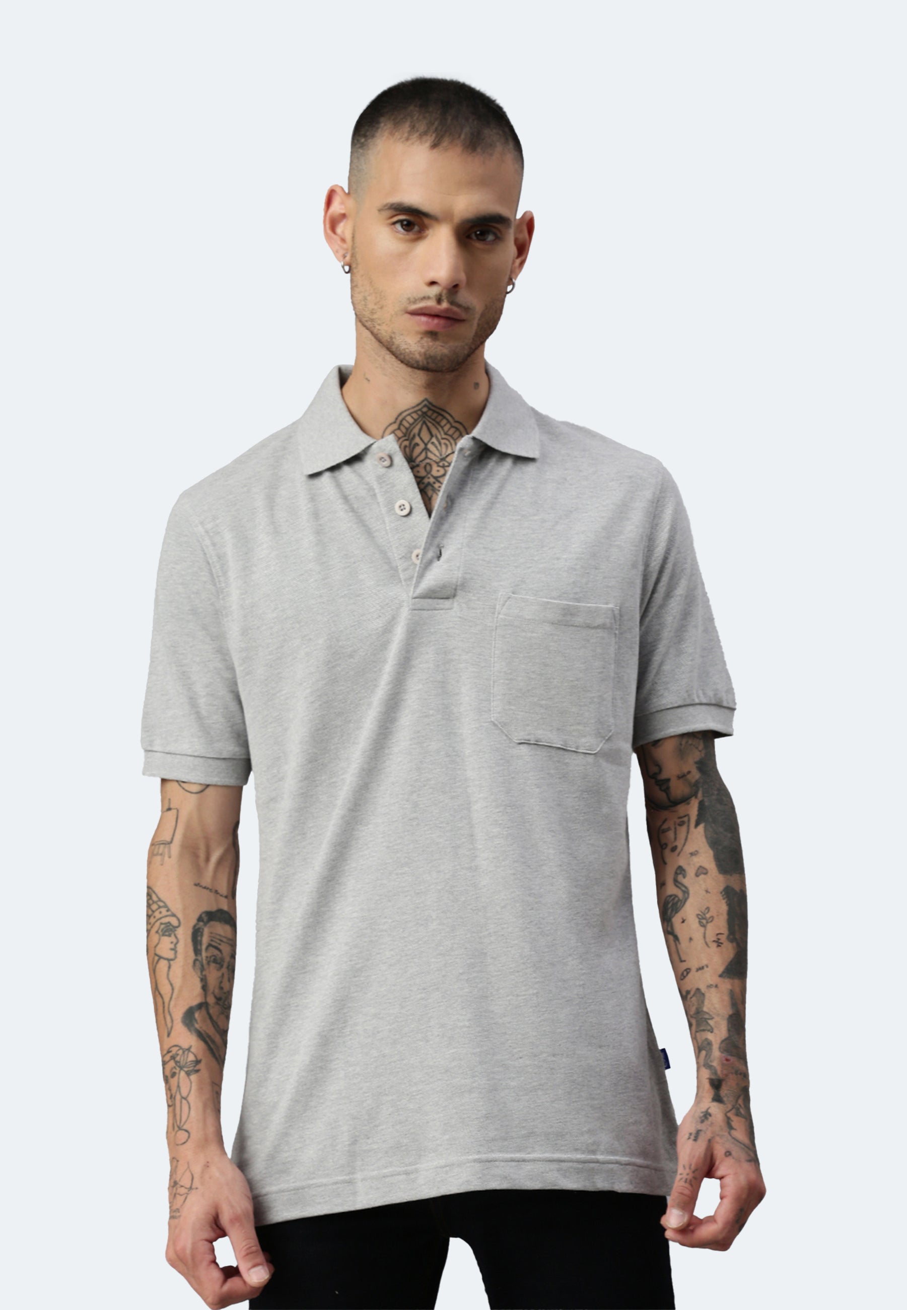 Switcher pocket polo colore balena/chine grigio