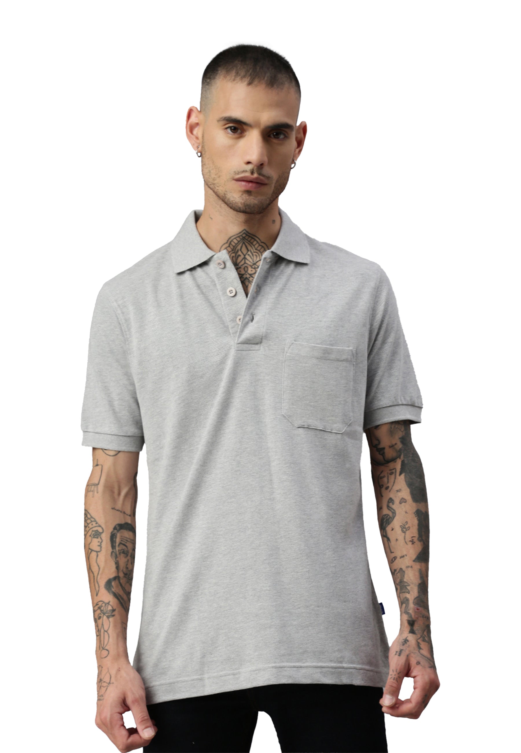 Switcher pocket polo colore balena/chine grigio